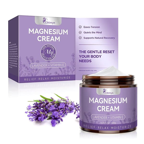 Nighttime Magnesium Cream, Deeply Moisturizing Body Massage Cream for Dry Skin