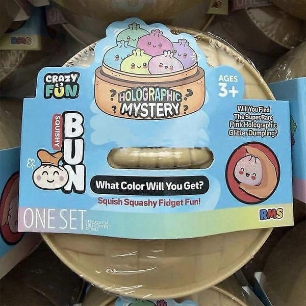 Crazy Fun Rainbow Mystery Squishy Bun Mystery Dumpling ROSA GLITTER VIRAL A E