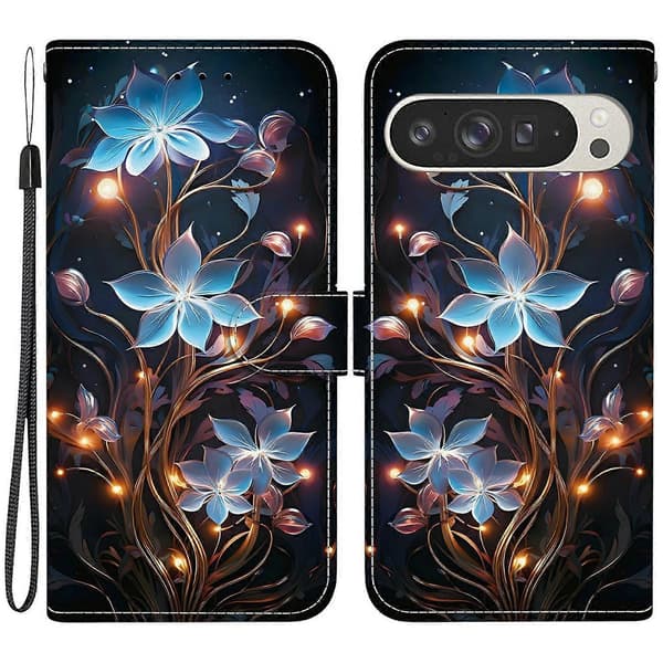 For Google Pixel 9 Pro XL Case Pattern Print Anti-Fall Leather Flip Wallet Phone Case (Style N)