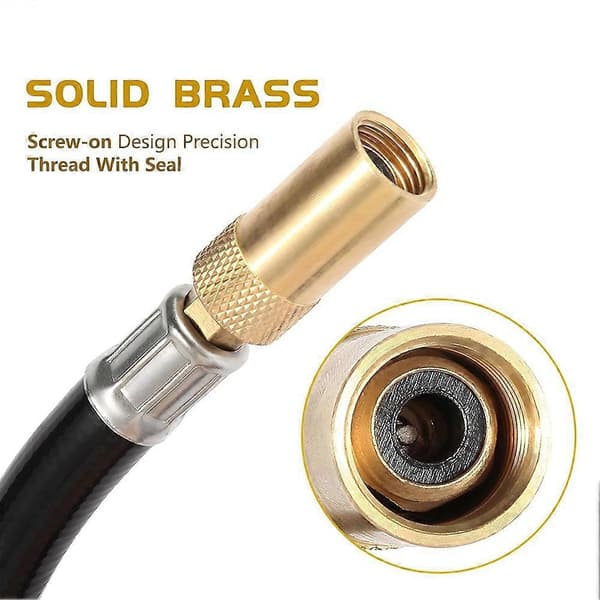 3FT Propanregulator 5430 Forlængerslange til Coleman Propantanke og Propanovn Black