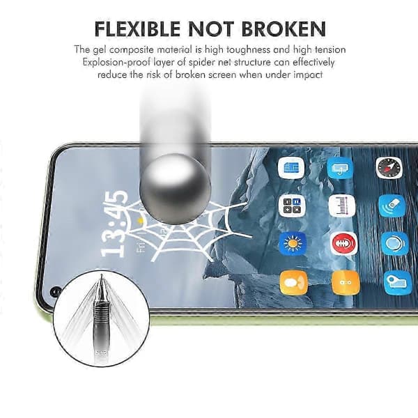 2 pcs Hydrogel Screen Protector for Compatible Brand Realme 9 Pro+ 5G, Bubble-Free Screen Film for Enhanced Protection