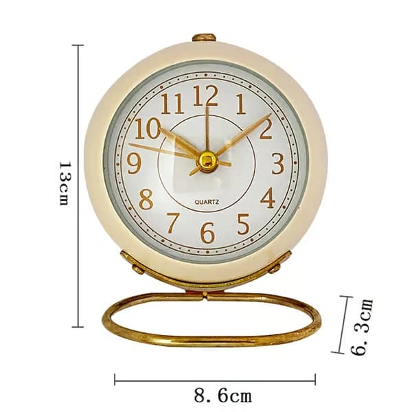 Enkel Väckarklocka Dekoration-Beige