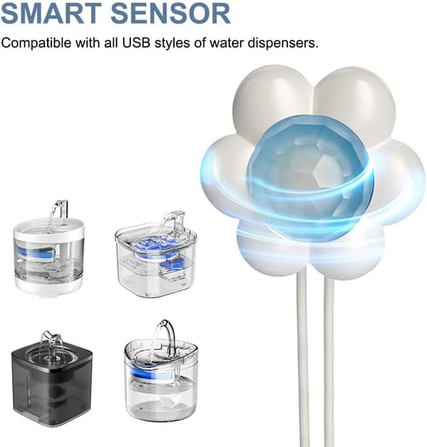 Cat Fountain Motion Sensor Switch, 180° Sensitive Sensor Switch for Automatic Pet Cat Water Dispenser