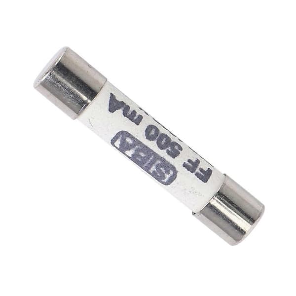 6X 1000V 500MA 6,3 x 32mm Hvit Keramisk Sikring for Multimeter White & silver