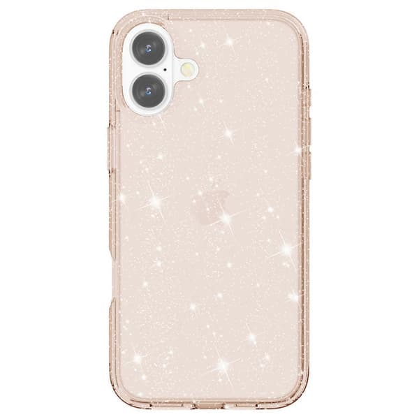 AMORUS Case for iPhone 17, Soft TPU Hard PC Back Shockproof Phone Cover - Glitter Gold (Glitter Gold)