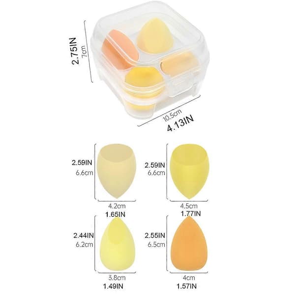 Makeup Sponges Blender Set Beauty Cosmetic Foundation Blending Applicator Puff