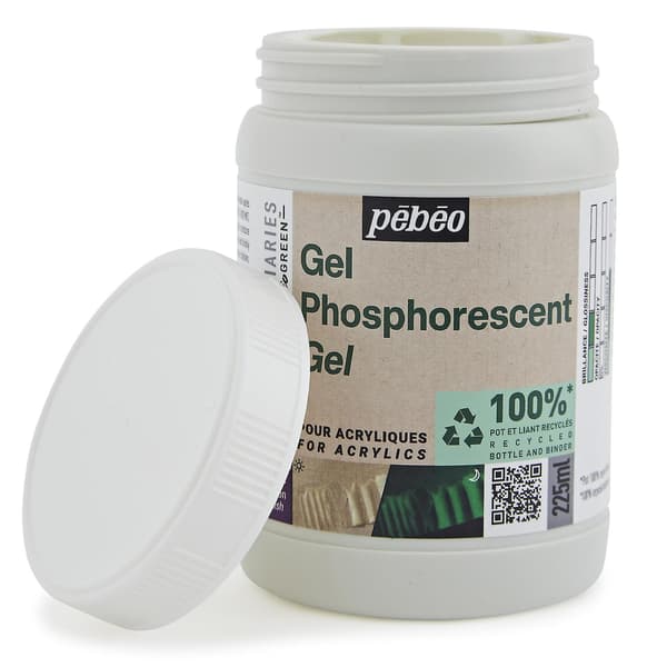 Pebeo Studio GREEN Phosphorescent Gel 225ml A