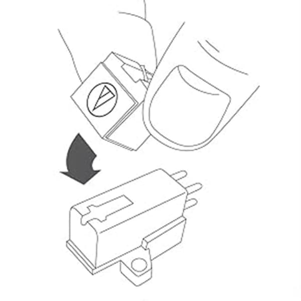 2X for Audio-Technica AT3600L erstatningsstift vinylspiller motorisert magnetisk pickup White