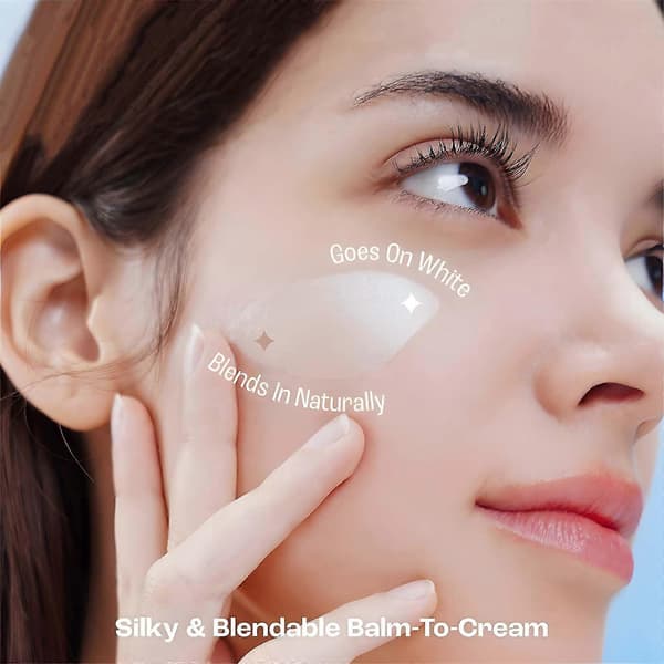 Color-Changing Double-Sided Foundation Stick with Brush and Concealer, Long-Lasting Moisturizing Dark