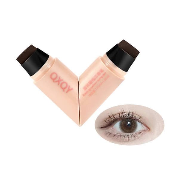 Eyeliner Stamp Winged Liner Tool Easy to Use Long-lasting Quick Makeup for Beginners Multiple Styles Black Brown (Brown)
