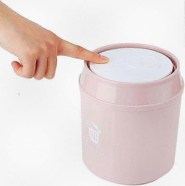 Compact Desktop Trash Can, Mini Dustbin with Lid for Home, Workplace, and Living Room