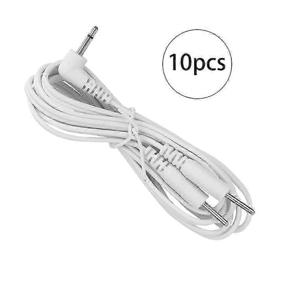 10 pcs Electrode Cables for TENS Massager Stimulator 2.5mm Connector (2 Pin)
