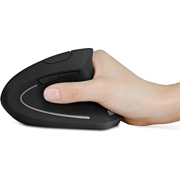 Anker 2.4G Wireless Vertical Ergonomic Optical Mouse, 800/1200/1600 DPI, 5 Buttons for Laptop, Desktop, PC