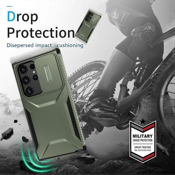 Skyvbart Camshield-telefondeksel (For Samsung Galaxy S23 Ultra 5G)