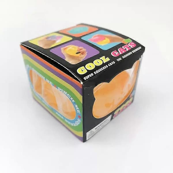 Fidget Legetøj Squishy Stress Terning, Kæmpe Stressbolde til Børn Voksne Squishy Angst Stresslindrende Is Fidget Terning Sukkerbolde, Sensorisk Legetøj til yellow