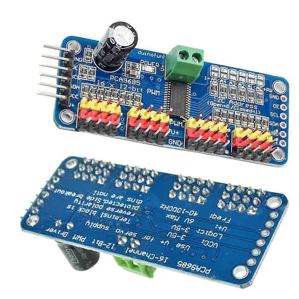 10 stk. PCA9685 16-kanals 12-bit PWM servomotor driver IIC-modul til Arduino og Raspberry Pi