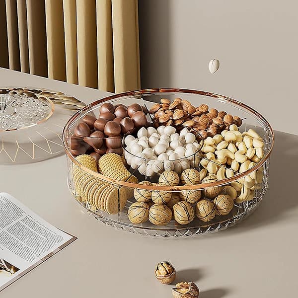 Rotatable and Stackable Fruit Bowl for Home Use, Suitable for Coffee Tables and Home Fruit Storage Boxes.