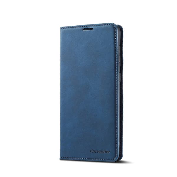 Magnetisk læderetui (blå) til Samsung Galaxy S21+ 5G