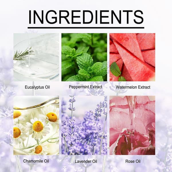 Afslappende Aromaterapi Bruse-tabletter - Eukalyptus, Pebermynte & Lavendel til Stresslindring, Bedre Søvn & Kropsrensning - Pakke med 7