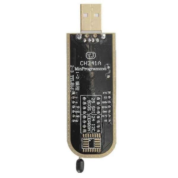 Ch341a 24 25 -sarjan Eeprom Flash Bios USB-ohjelmointimoduuli + Soic8 Sop8 -testipidike Eeprom 93cxx:lle