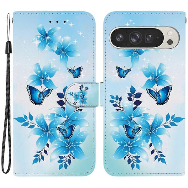 For Google Pixel 9 Pro XL Case Pattern Print Anti-Drop Leather Flip Wallet Phone Case (Style K)