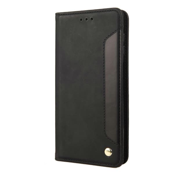 Til Asus Zenfone 9 Hudfølelse Splittet Læder Telefoncover (Sort)