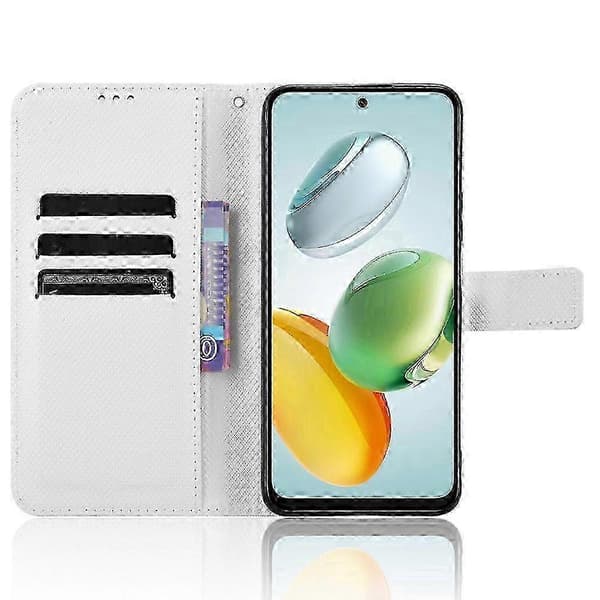 Honor 200 Smart 5G Case with Magnetic Closure & Card Slots (White)