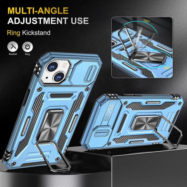 Armor PC + TPU Kamerabeskyttelse Mobilcover (Til iPhone 15)