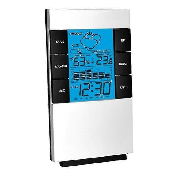 Projektion Lcd Display Digital Väckarklocka Temperatur Väderstation Sovrum