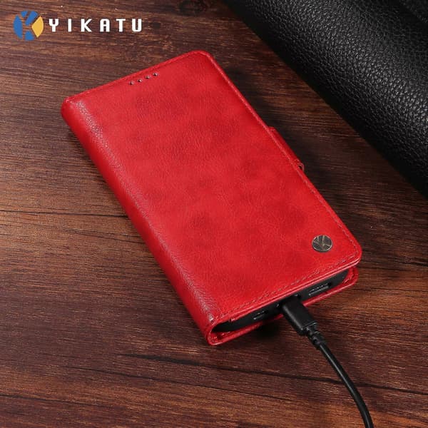 For Samsung Galaxy A56 5G Case Lychee Texture PU Leather Wallet Phone Case (Red)