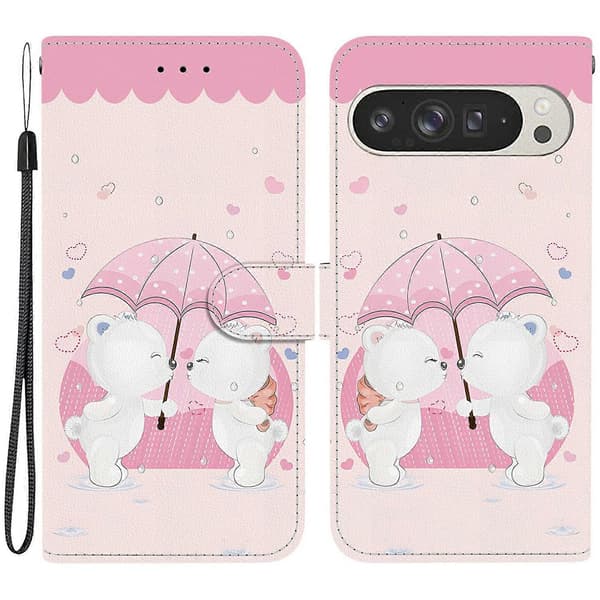 For Google Pixel 9 Pro XL Case Pattern Print Anti-Drop Leather Flip Wallet Phone Case (Style R)