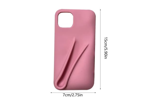 Rhode Lip Case med Listick Lip Gloss 3D Telefondeksel - Toast