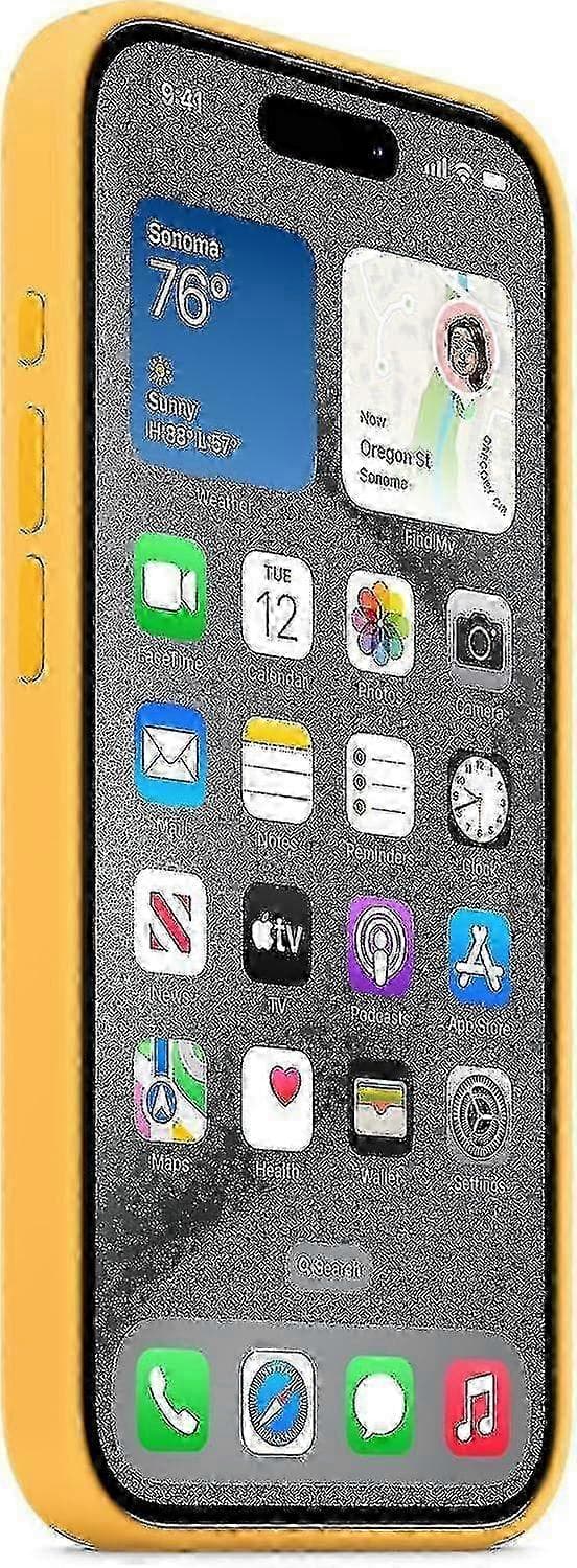 Apple iPhone 15 Pro -silikonikuori MagSafella (Sunshine)