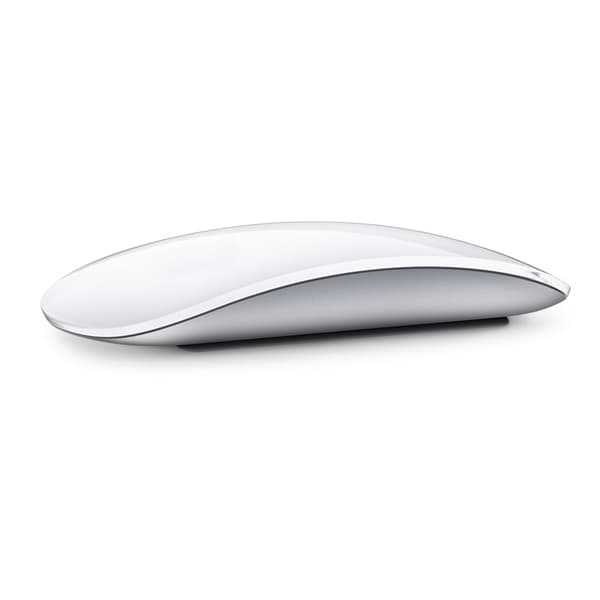 Wireless, Bluetooth, Rechargeable Bluetooth Mouse, Works with Mac or iPad; Multi-Touch Surface Silent Office Mouse, Rechargeable (White)