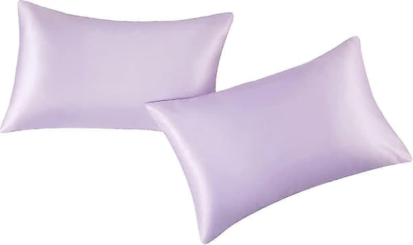 Satinörngott 2-pack - Örngott för hår- och hudhälsa, 50 x 75 cm Purple
