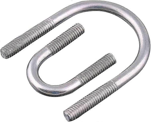 304 rustfritt stål U-bolt, U-bolt med muttere, M660mm, 3 stk
