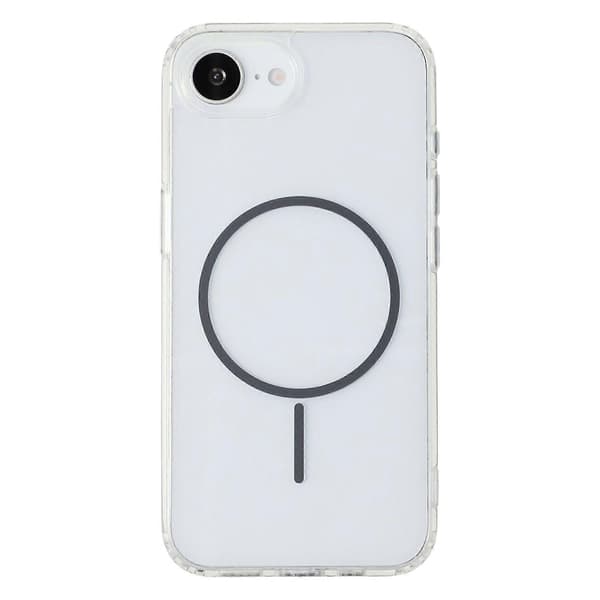 Magnetisk skal til iPhone 16e Akryl TPU Klar Telefon Bagside (Grå)