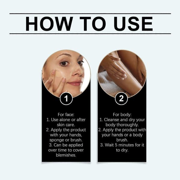 Long-lasting Cream Concealer with Vitamin E and Arnica - Lightweight, Hydrating, Perfect Coverage