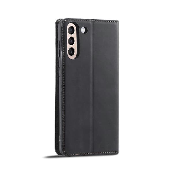 Magnetisk lærfutteral (svart) til Samsung Galaxy S21+ 5G