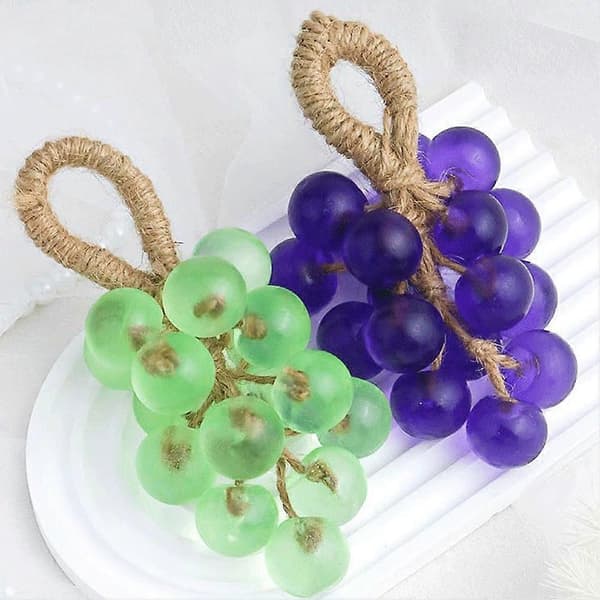 Handmade Grape Shaped Soap, Natural Plant-Based, Gift, -25g P0V8