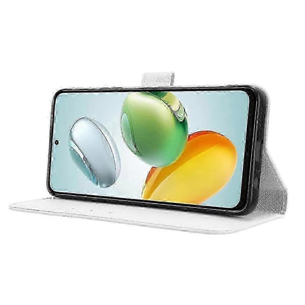 Honor 200 Smart 5G Case with Magnetic Closure & Card Slots (White)