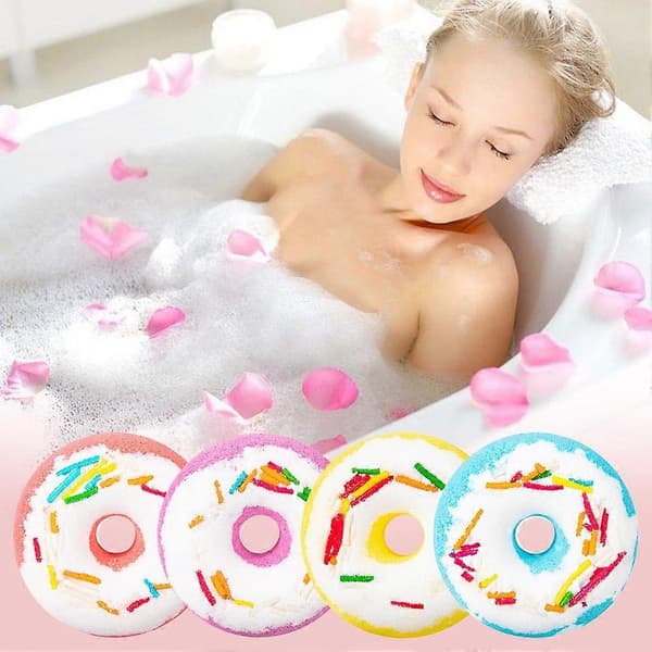 2025 Donut Bath Bomb Bubble Bath Bombs Fun Donut Shaped Bubble