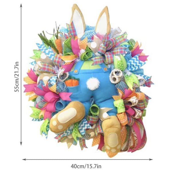 Easter Bunny Wreath Door Decor Thief Bunny Butt Garland Ornament Prop