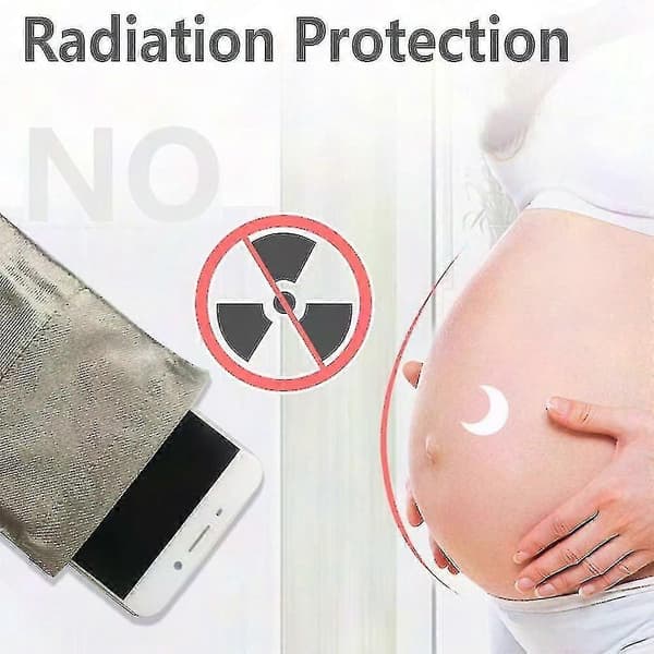Anti-radiation mobile phone case with shielding for safety