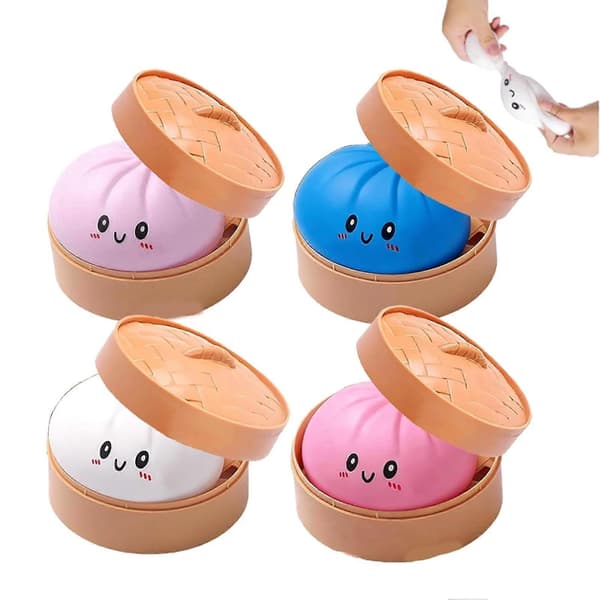 4/6 st ångad bulle Fidget Toy – för dekompression – med söt A