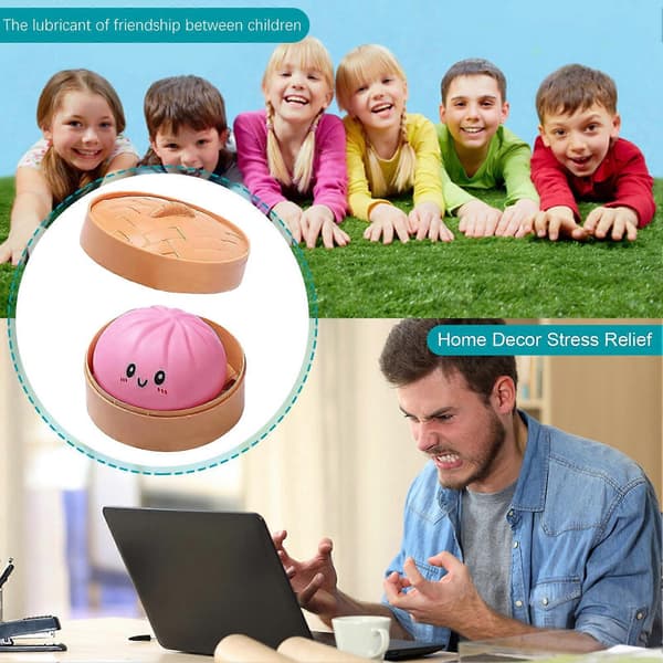 4/6 kpl höyrytetty pulla Fidget-lelu – purkamiseen – söpöllä E