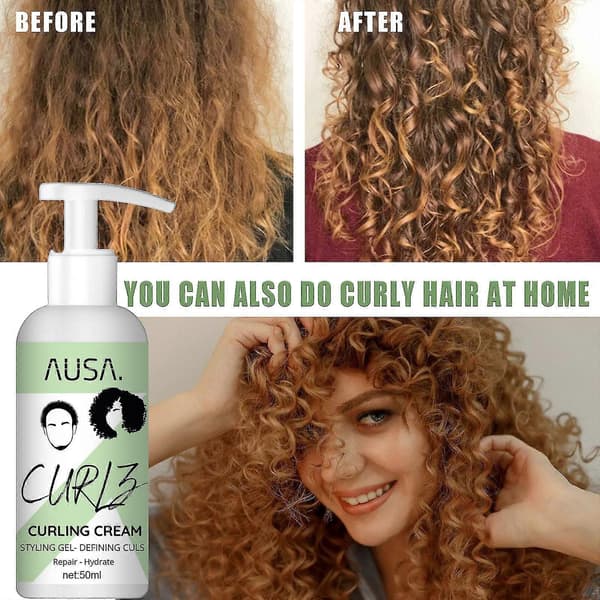 50 ml Moisturizing Curly Elastin Hair Conditioner Styling Fluffy and Strong Smoothing