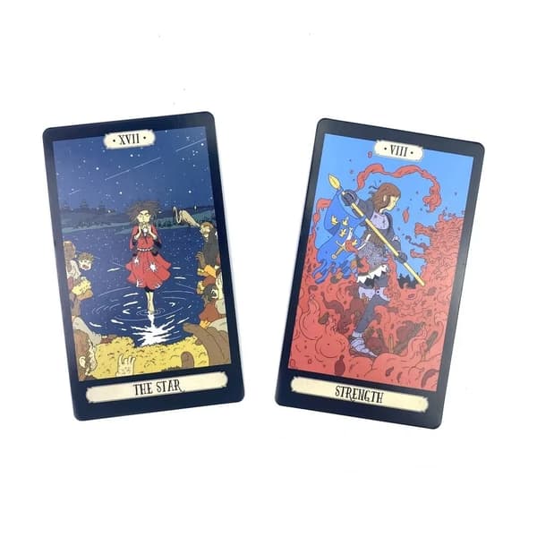 Ask The Witch Tarot -kortit, laminoitu
