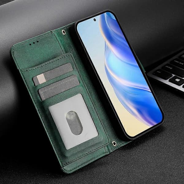 Leather Zipper Wallet Case with Multiple Card Slots (For Doogee N55 Plus)