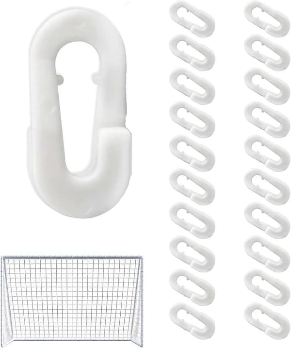 Fodboldmålsnet Clips - 20 stk. Fodboldmål Tilbehør - Let at montere Plastic_Gift